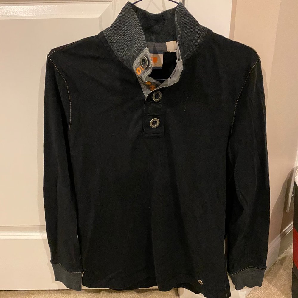 Boss Orange Long Sleeve with Oversized Collar